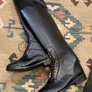 Black Leather Women’s Riding Boots